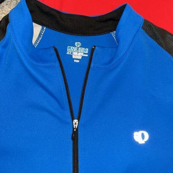 2-Pearl Izumi Select Red & Blue full zipper touring racing bike cycling jersey L - Picture 3 of 8